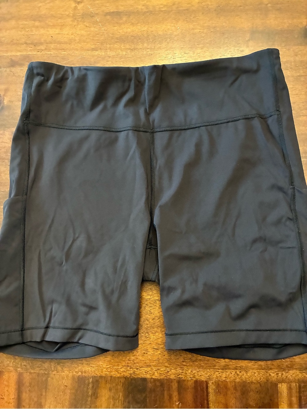 Athleta Biker Shorts Women’s XL Black Ultimate Stash 7” Short Pockets
